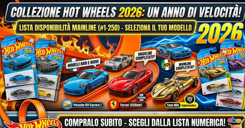 Hot wheels 2026 - wheels, modelli