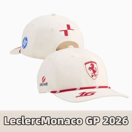 Cappello lecrlerc monaco 2026 - cappello,